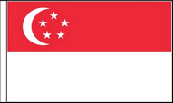 Singapore Hand Waving Flags